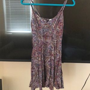 purple paisley american eagle dress never worn
